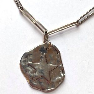 Sherry Tinsman Sterling Silver 925 Necklace & Pendant Reversible Star/Heart